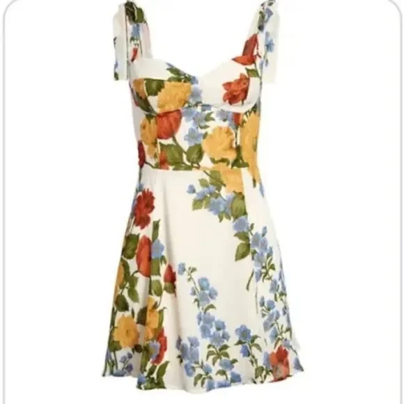 Reformation Niara Dress in Formosa Women's Bustier Top Mini Dress NWT 12 $248 - Picture 3 of 7